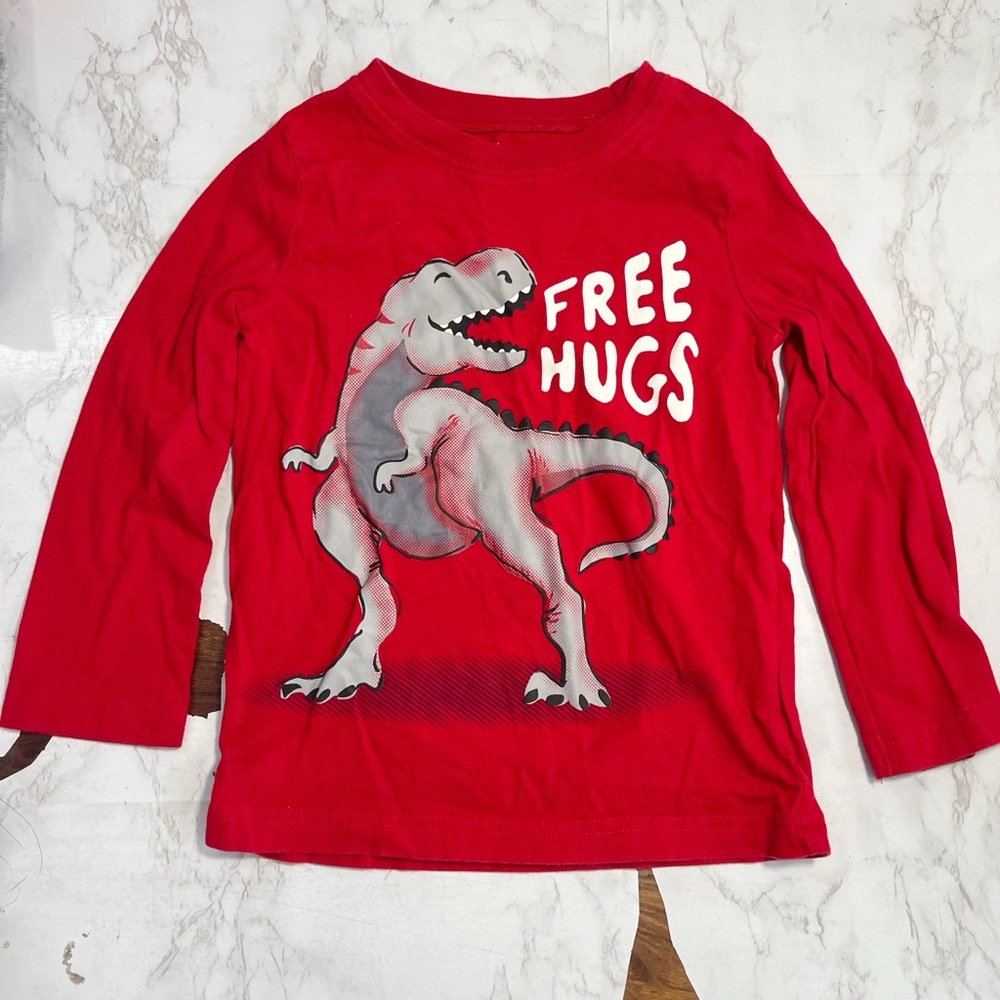 3T Toddler Boy Bundle Dino Skeleton Shark Hoodies Shirts Carter’s Cat & Jack - Picture 2 of 9